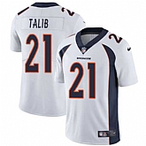 Nike Denver Broncos #21 Aqib Talib White NFL Vapor Untouchable Limited Jersey,baseball caps,new era cap wholesale,wholesale hats